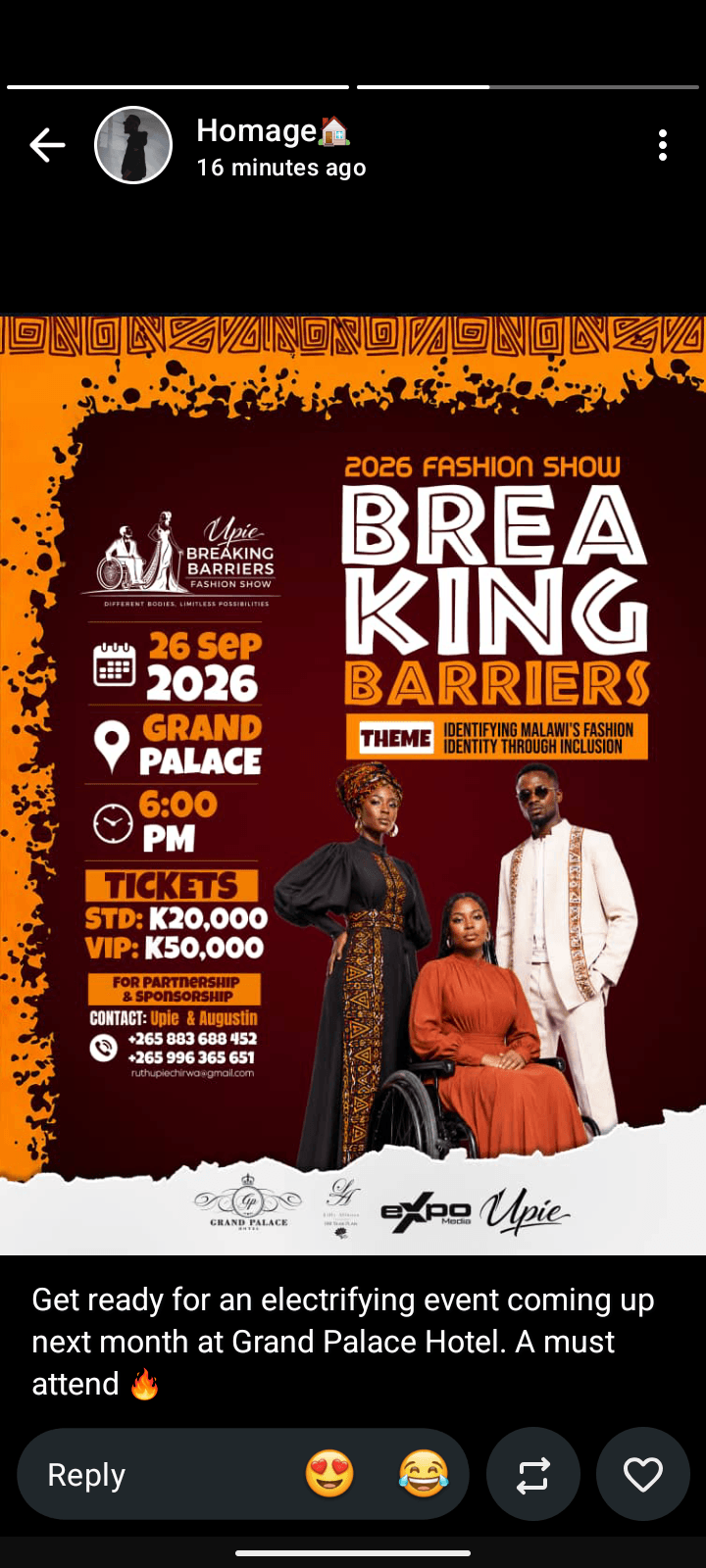 BREAKING BARRIERS FASHION EVENT